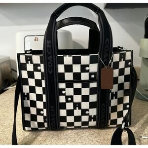 checkered Coach bag